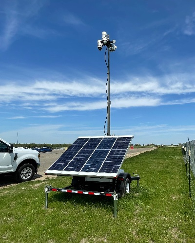 Solar Surveillance Trailer at Campus - Thumb