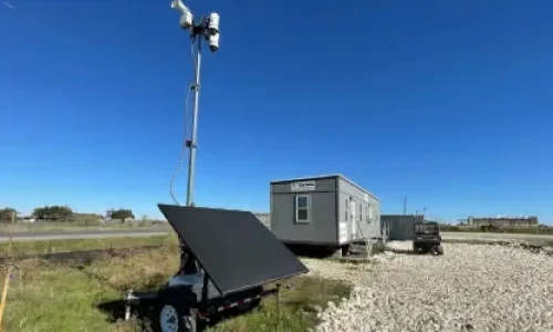 Blog Wide Surveillance Trailer at Critical Infrastructure Project