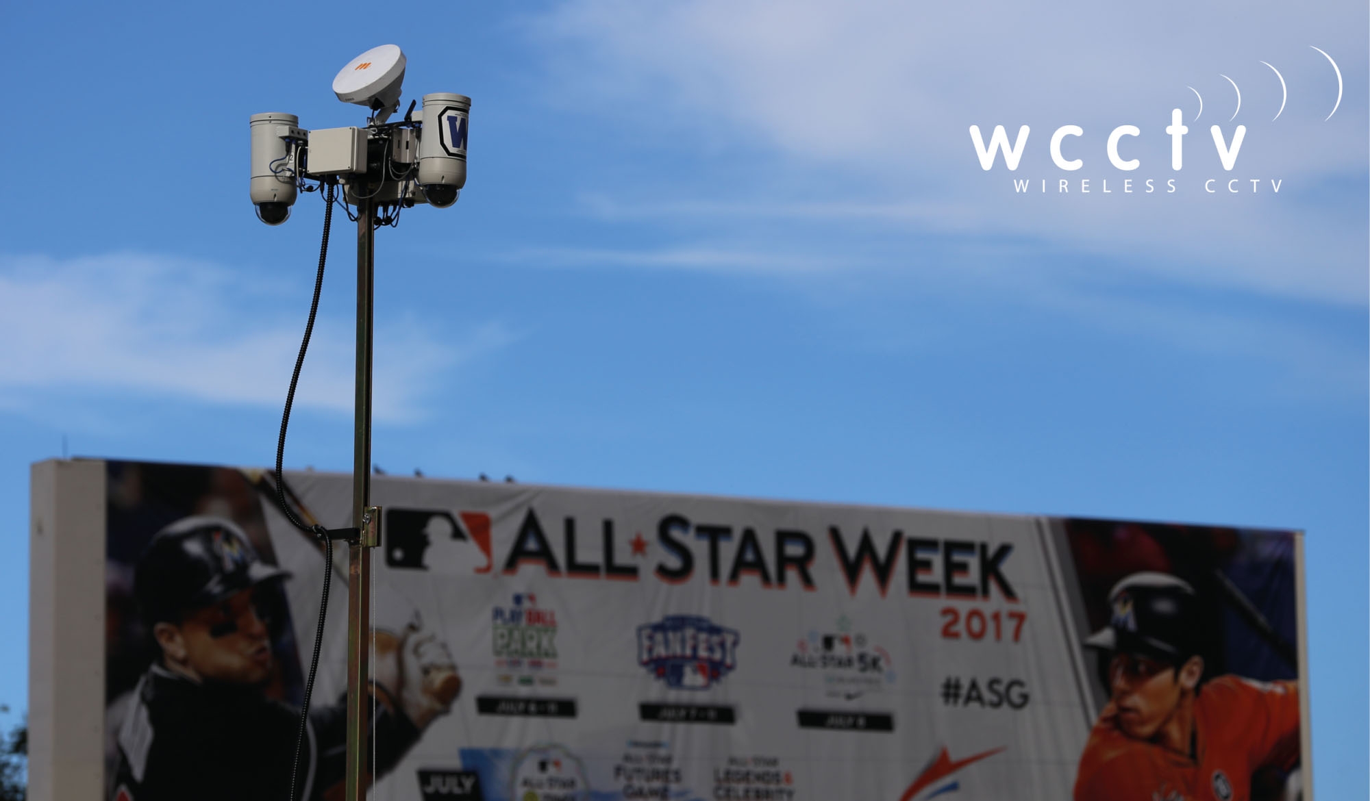 WCCTV Mini Dome Solar Trailer at MLB All Star Game 2