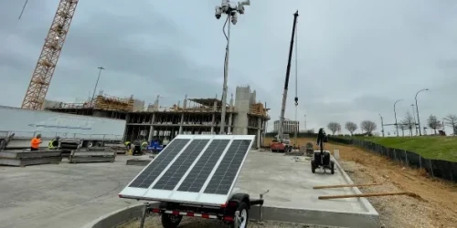 Mobile Surveillance Trailer Protects Job Site TN