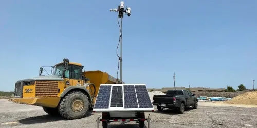 Solar Surveillance Trailer and Heavy Machinery - Wide Thumb