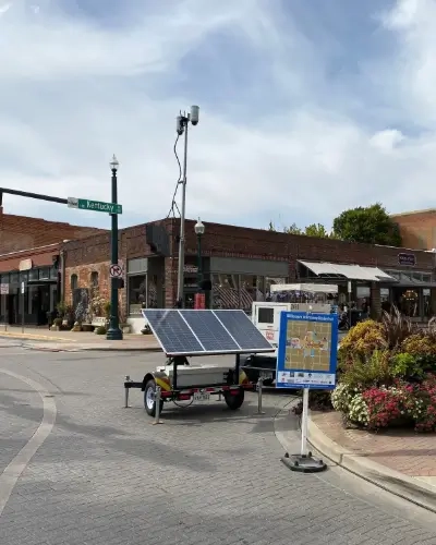 Blog Thumbnail Tall Trailer on the street corner helping law enforcement at an Oktoberfest Event