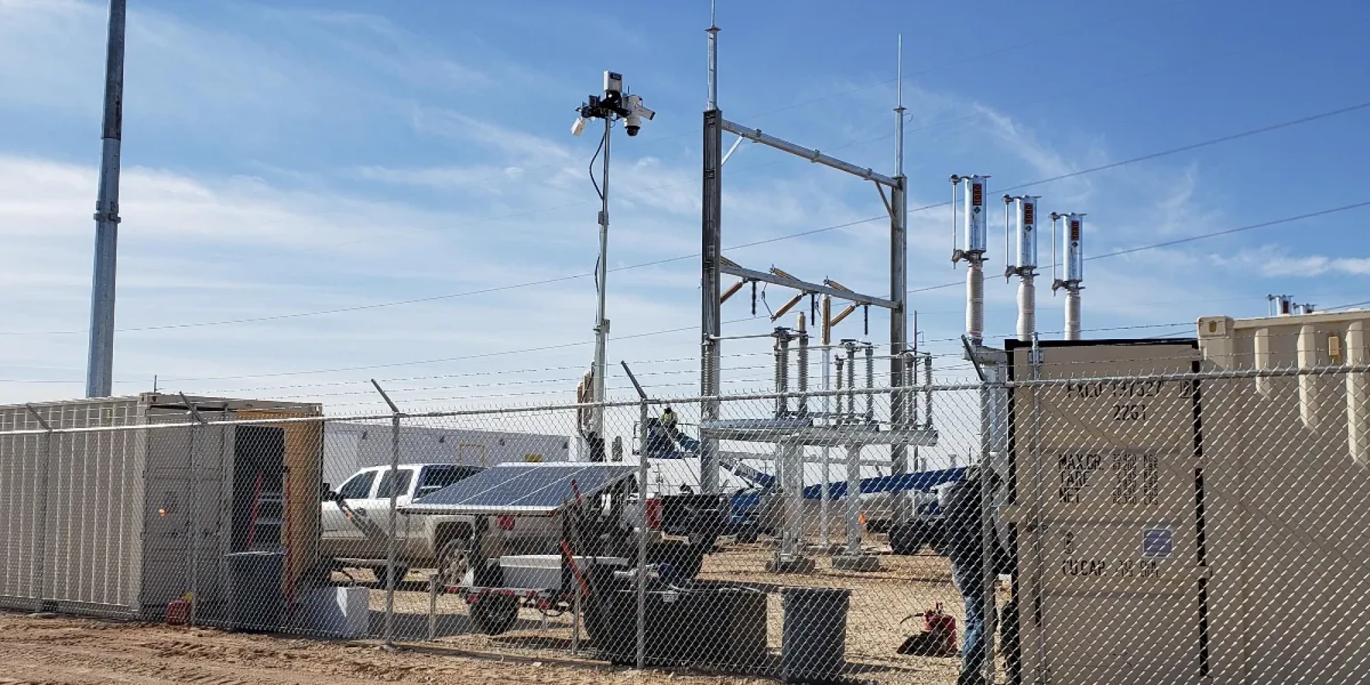 Surveillance Trailer at Electrical Site