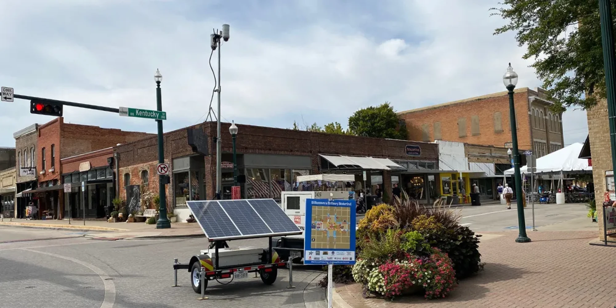 Surveillance Trailer at City Event