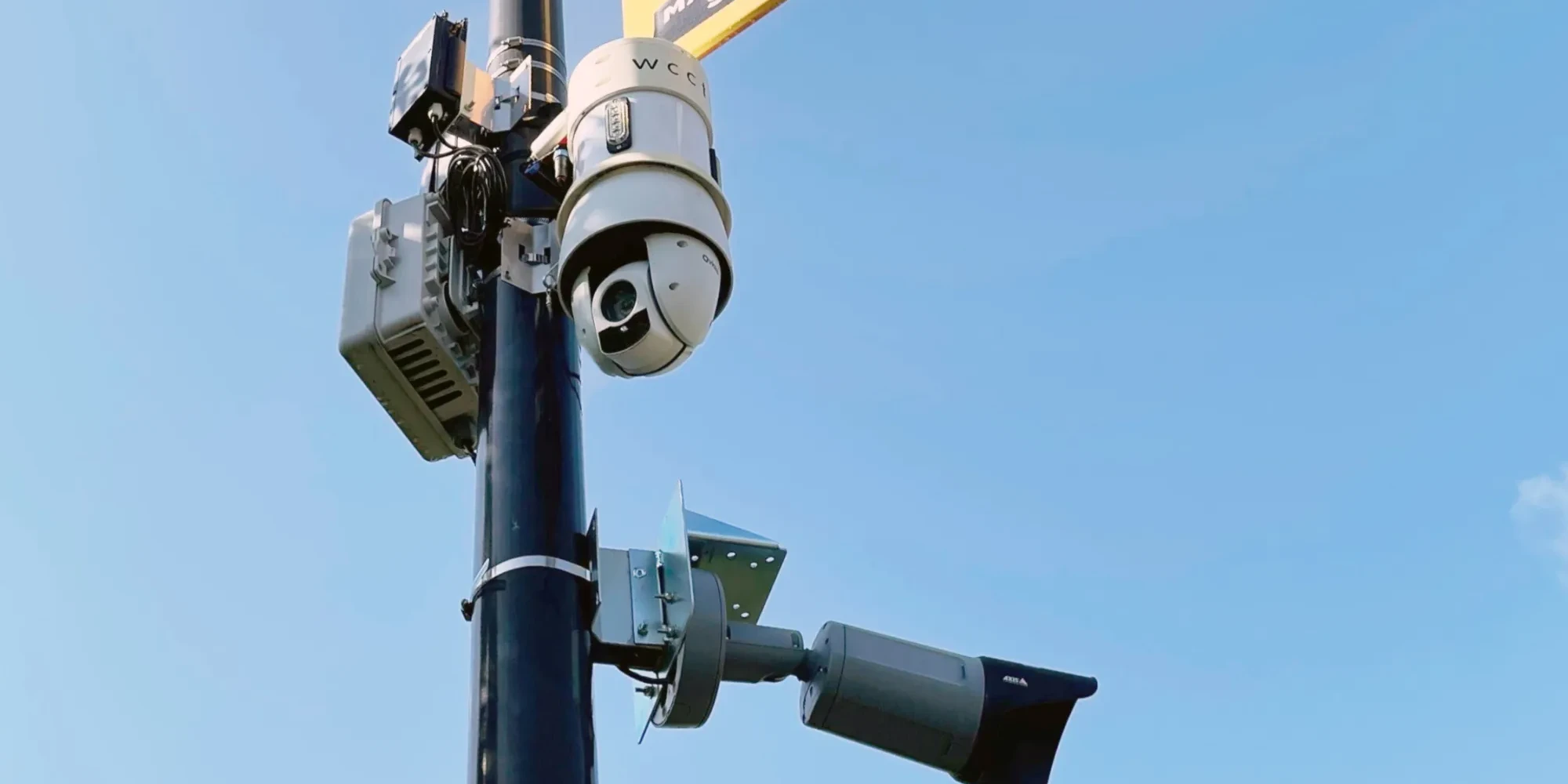 Pole Camera and LPR Banner