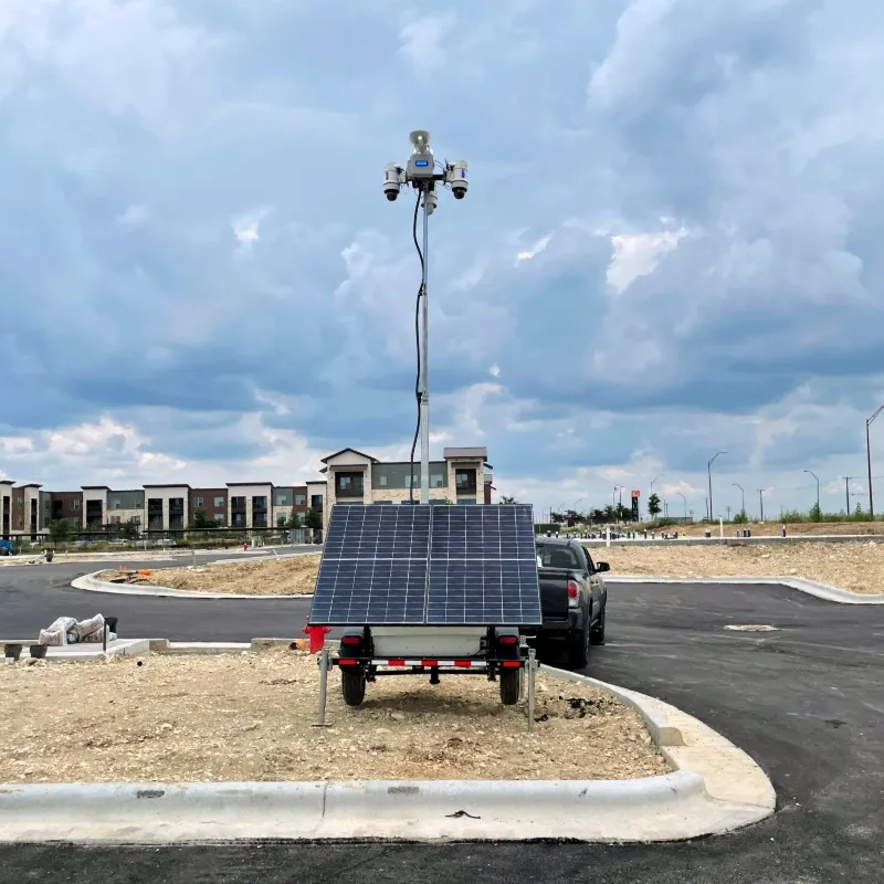 Solar Surveillance Trailer Construction