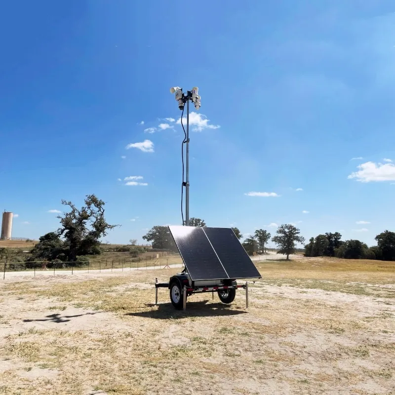 The WCCTV Solar Surveillance Trailer for Jobsite Security