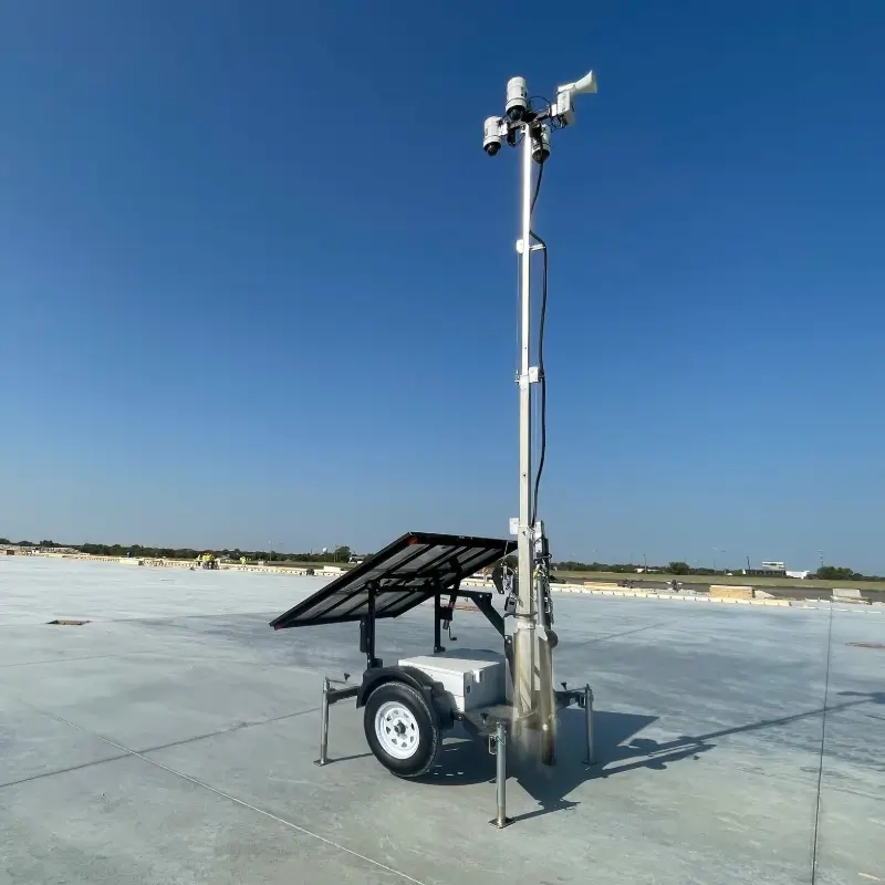 trailer at an airport in houston