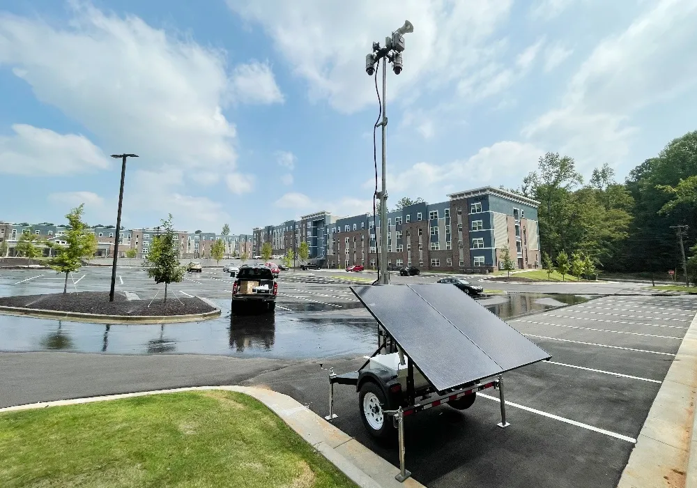 Surveillance Trailer Deployed at Property