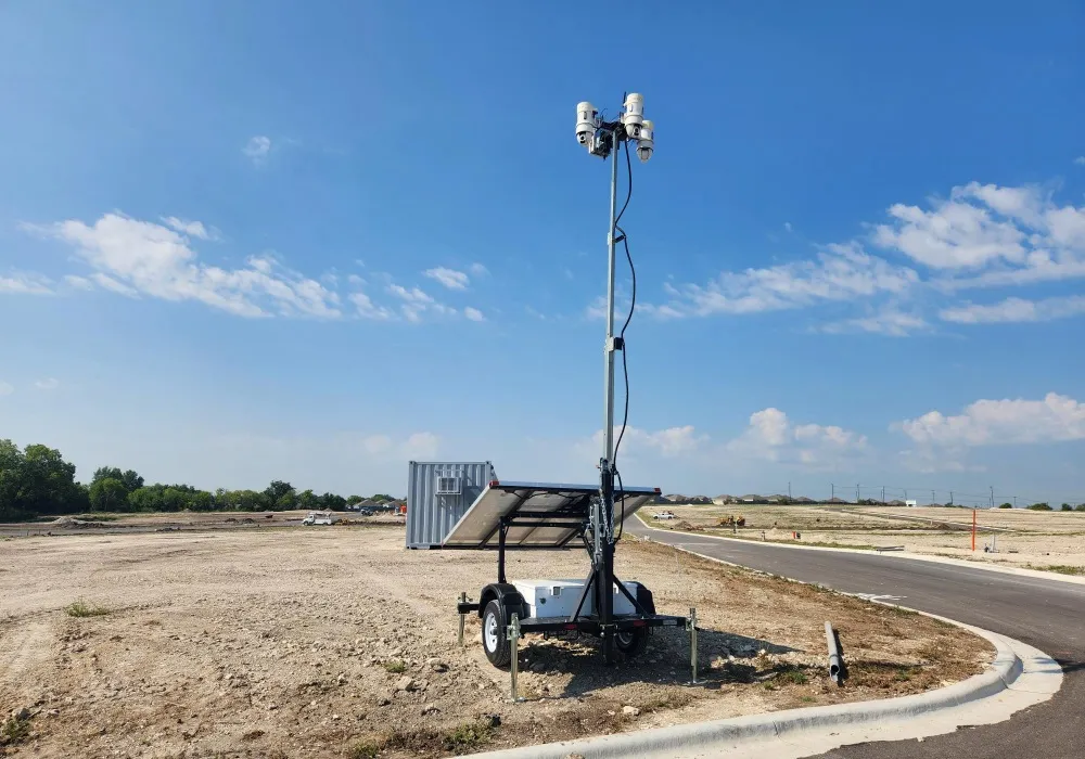 Mobile Surveillance Trailer Construction Site - Header