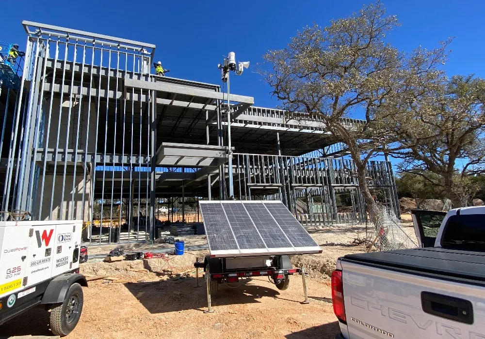 WCCTV Solar Trailer at Construction Site - Header