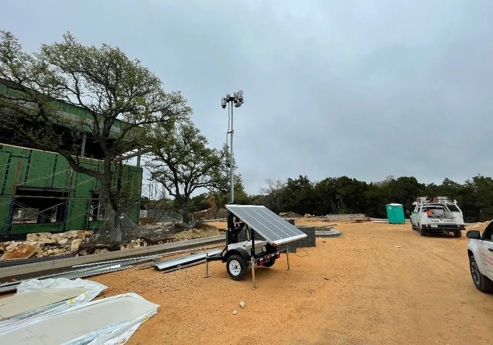 Solar Surveillance Trailer at Jobsite - Header