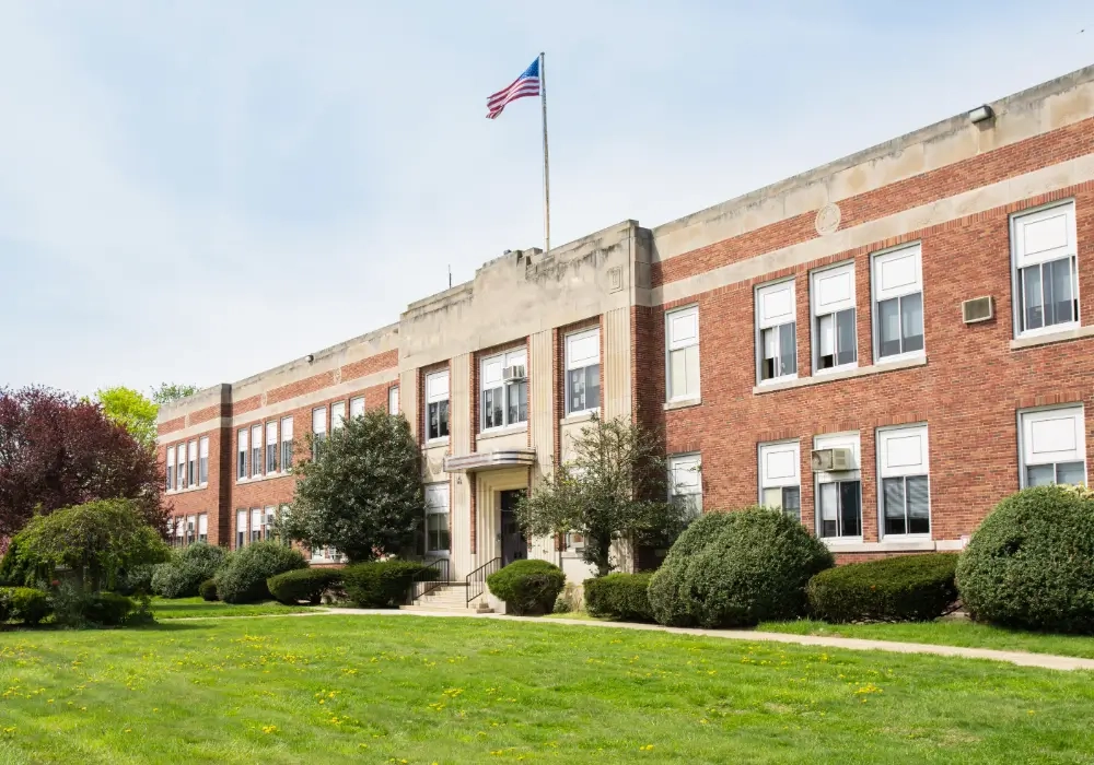 Front of school Campus