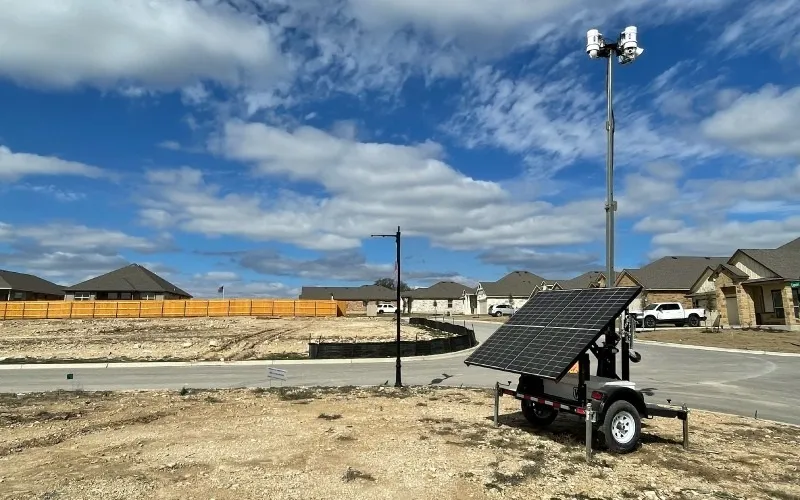 Surveillance Trailer for Jobsite Security