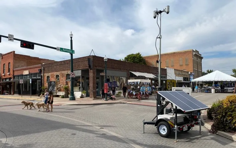 Mobile Surveillance Trailer at Downtown Event