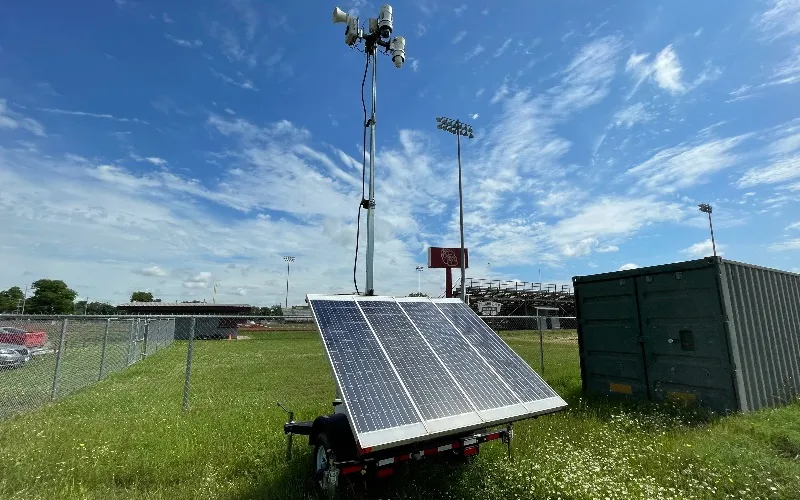 Surveillance Trailer at Sporting Event