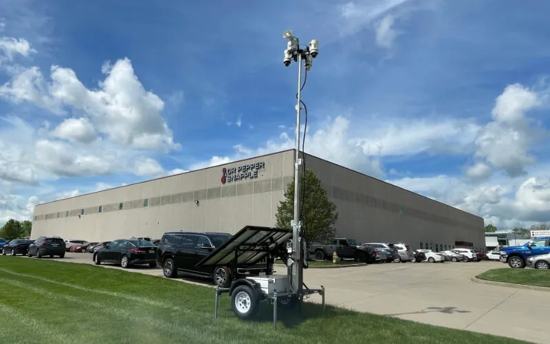 WCCTV LotGuard Trailer at DR Pepper HQ