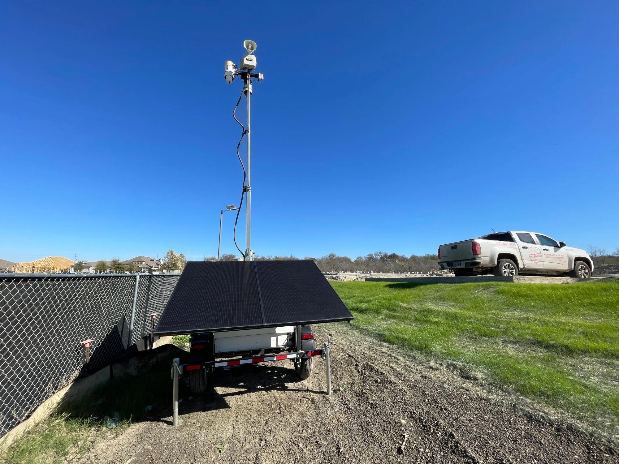 Mobile Solar Surveillance Trailer for Water Districts