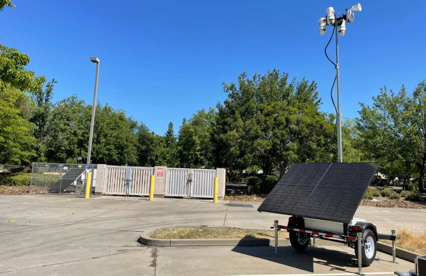 Critical Infrastructure Security - Mobile Surveillance Trailers